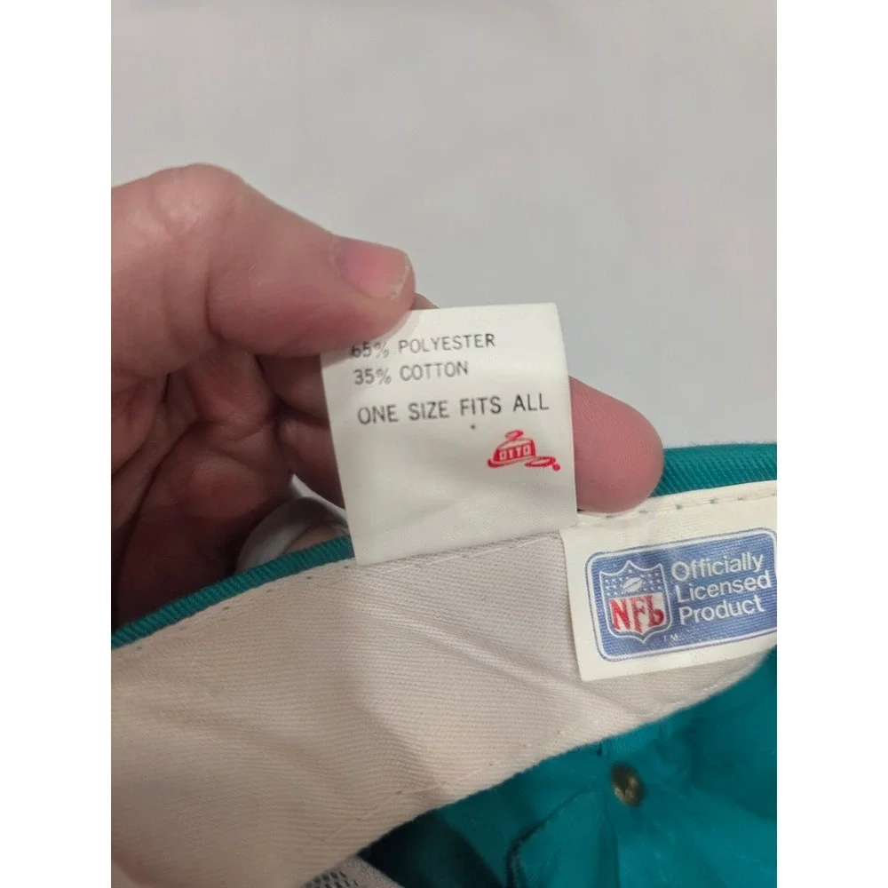 Miami Dolphins Snapback Hat‎ Teal Orange Embroidered NFL Football Logo Adult